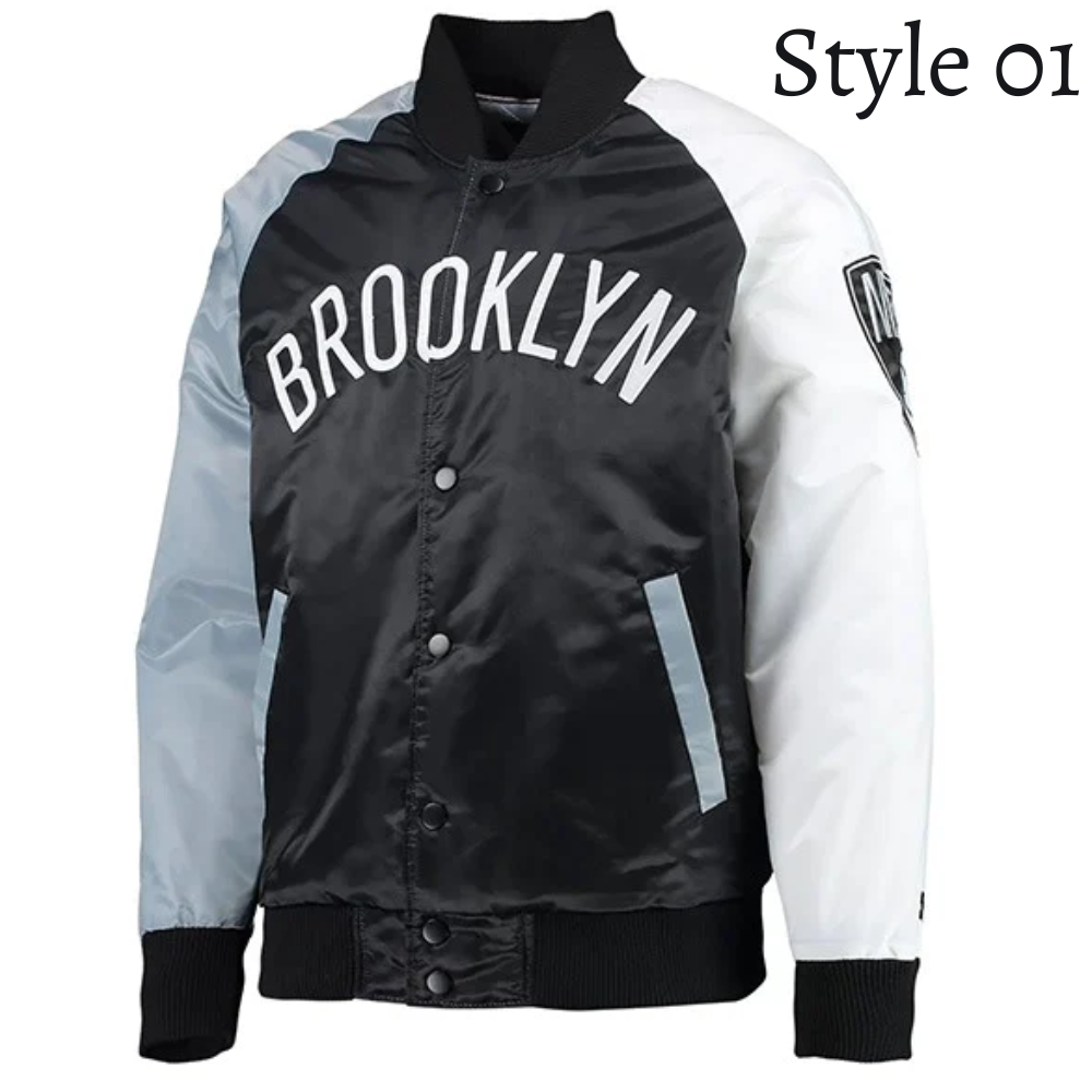 brooklyn nets letterman jacket