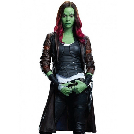 Gamora Guardians of the Galaxy 2 Leather Coat
