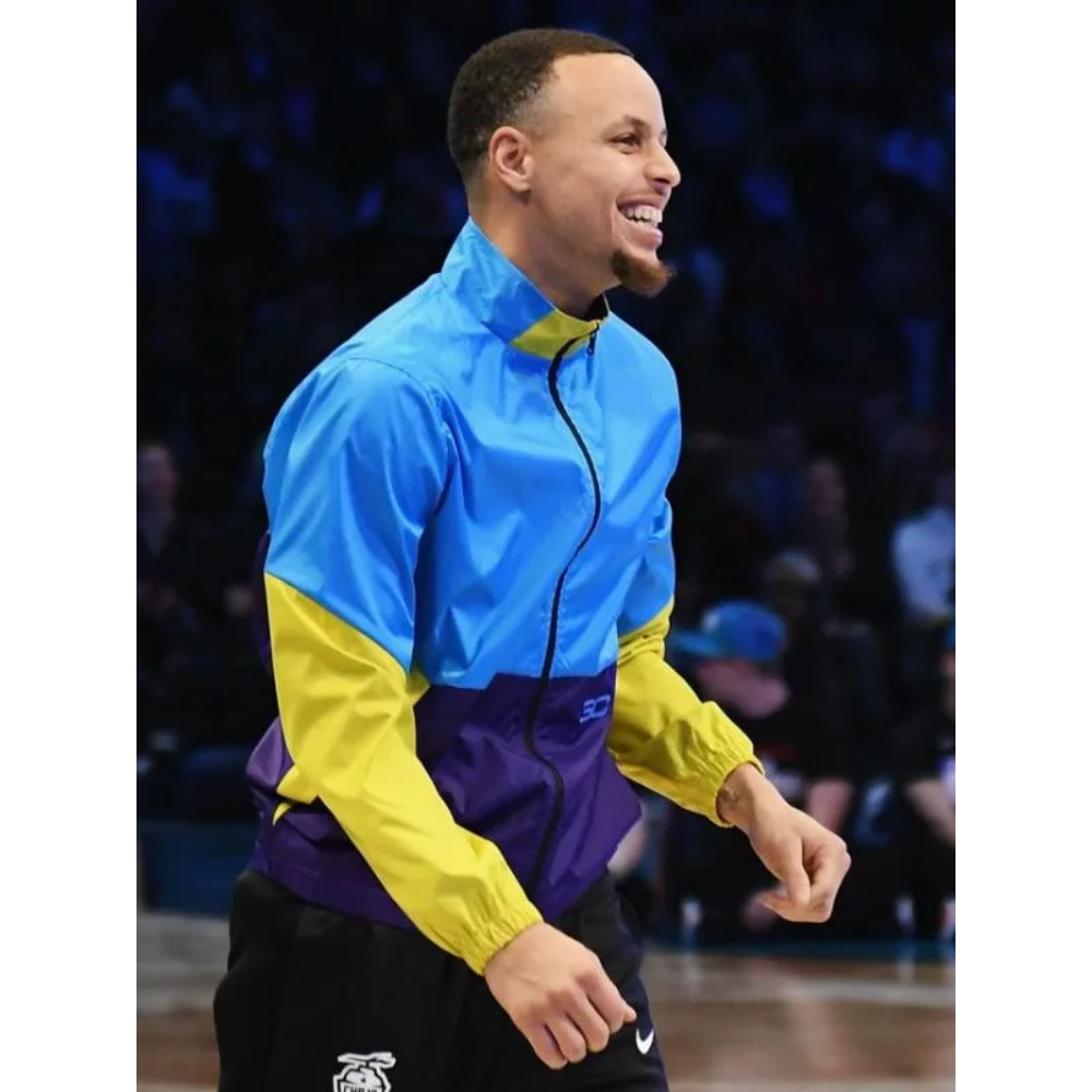 NBA Stephen Curry Tri-Color Block Track Jacket