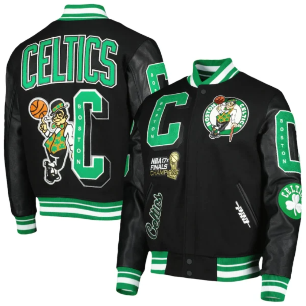 Boston Celtics Black Bomber Finals Champions Jacket