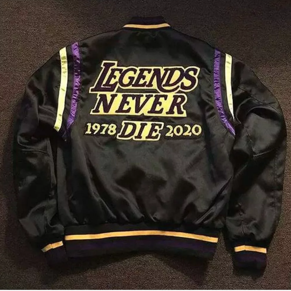 Kobe Bryant Los Angeles Lakers Leather Jacket